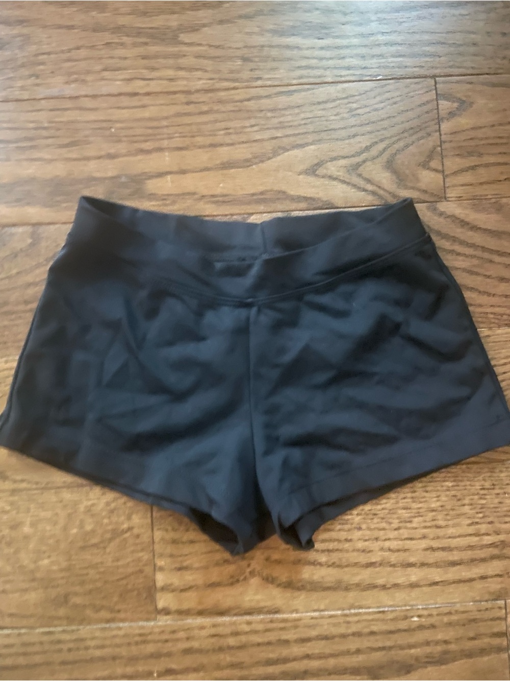 Capezio Black Athletic Shorts with Wide Waistband